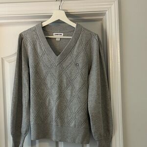 Chase Lands' End Gray V-Neck Sweater